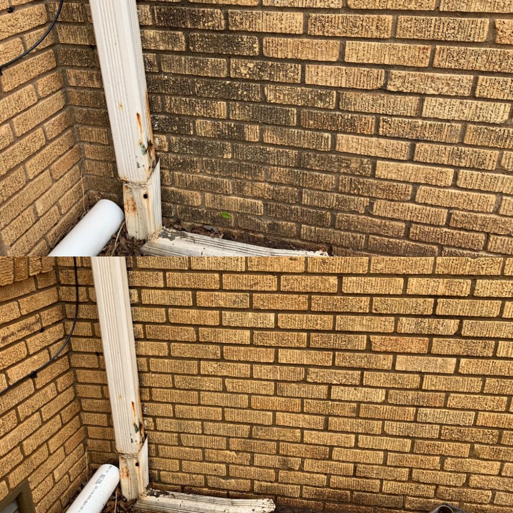 Black mold brick home pressure cleaning edmond ok