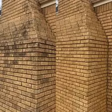 Black Mold on Brick Home - Pressure Wash Cleaning - Edmond, OK 1