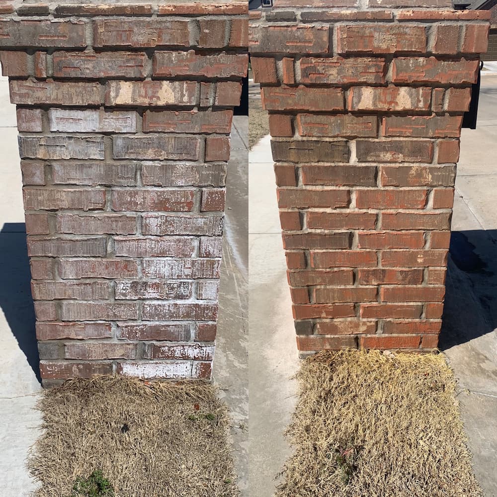 White Stains on Mailbox | Brick Mailbox Cleaning in Enid, OK