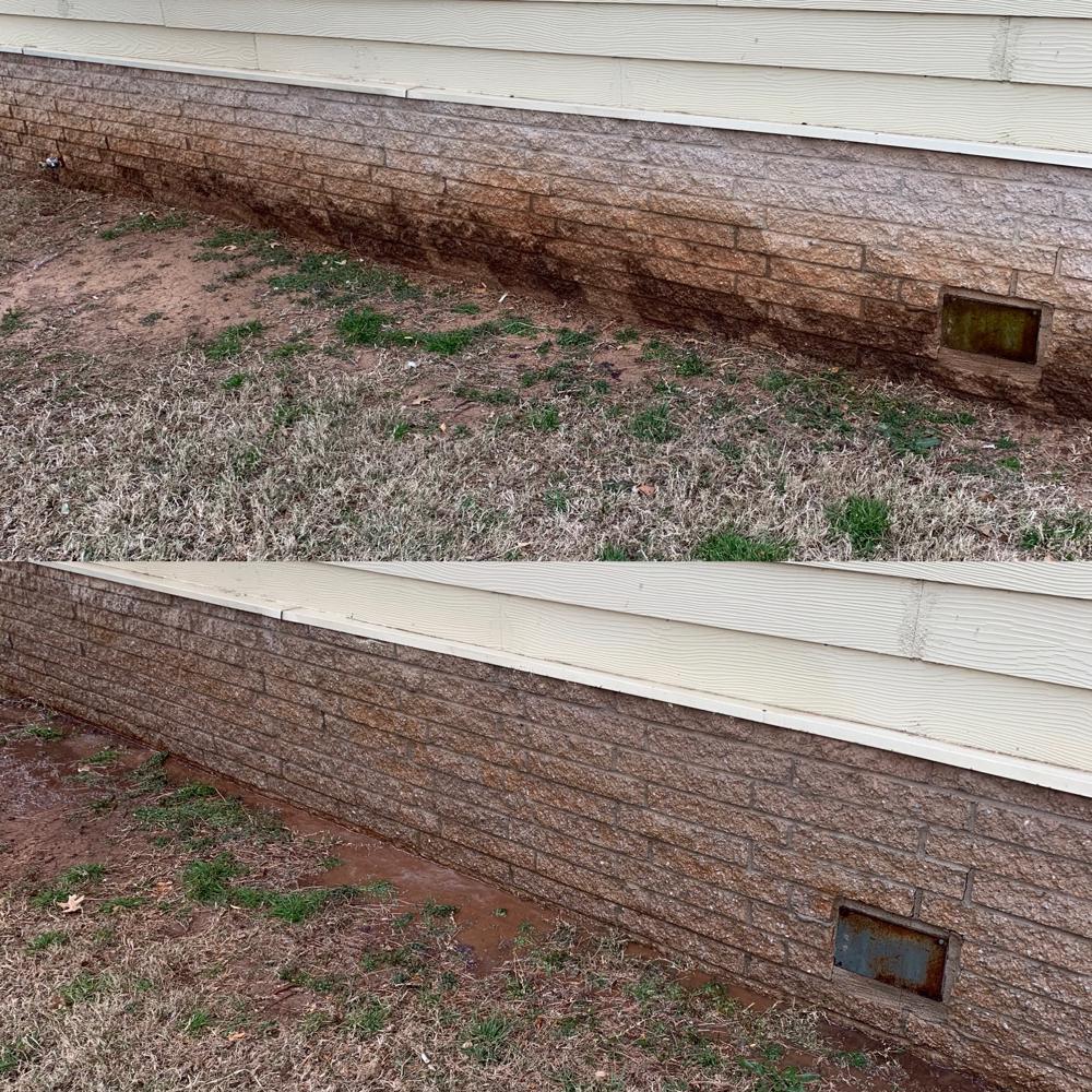 Red Dirt & Clay Stain Removal from Home in Cashion, OK