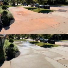 Red dirt driveway power washing cleaning edmond oklahoma 