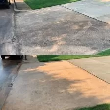 Black mold power wash drive way  sidewalk cleaning