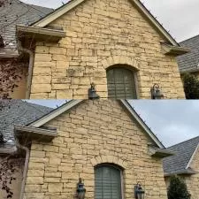 Stone house edmond oklahoma pressure wash cleaning urban cleaning pros
