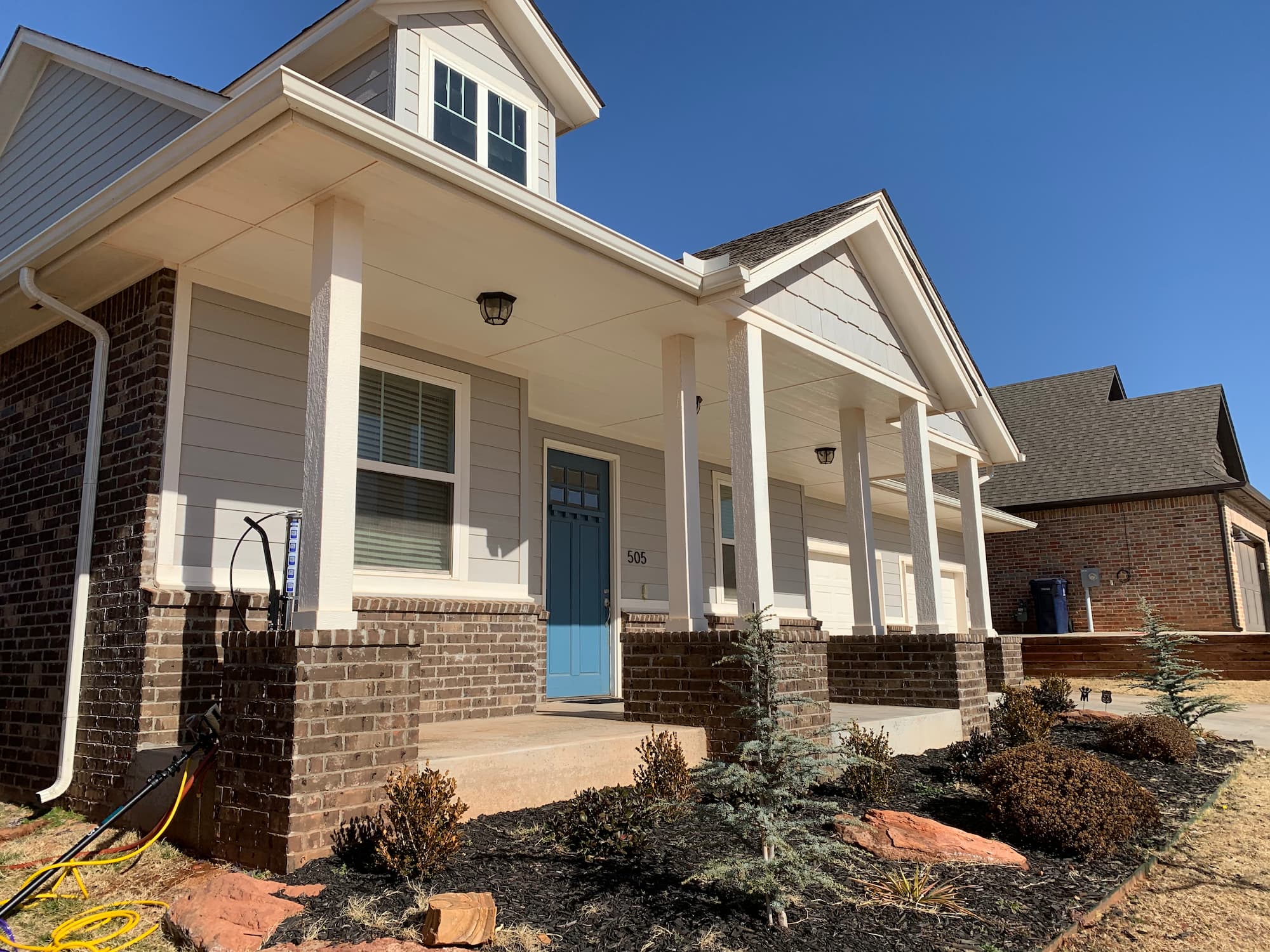 House and Brick Washing on 197th St in Edmond, OK