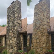 Residential Rock Home Soft Wash & Power Wash Cleaning Services - Edmond, Oklahoma