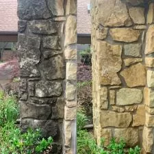 Residential Rock Home Soft Wash & Power Wash Cleaning Services - Edmond, Oklahoma 1