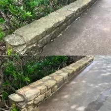 Residential Rock Home Soft Wash & Power Wash Cleaning Services - Edmond, Oklahoma 2