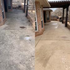 Residential patio concerete cleaning edmond ok 6